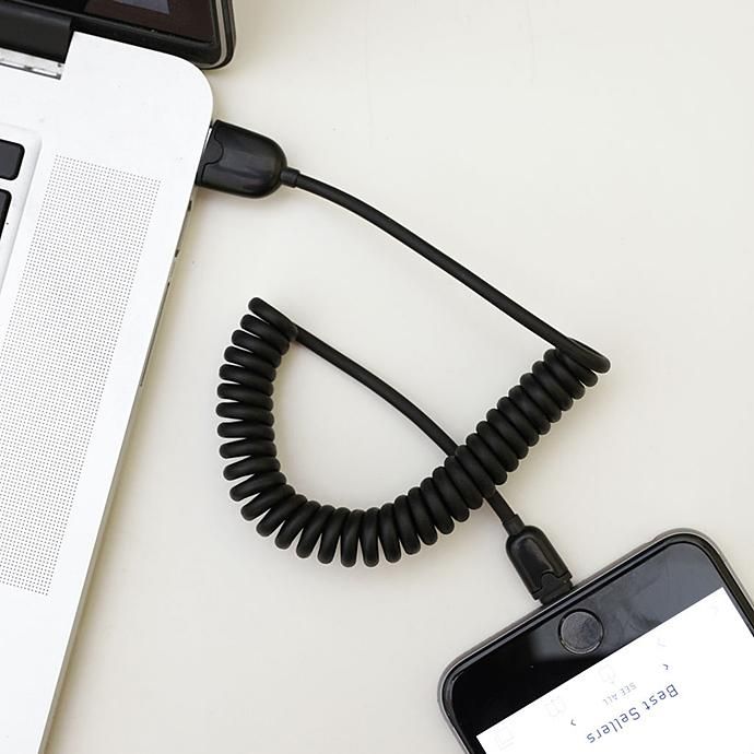 119914287 KIKKERLAND / Telephone Charging Cable - Black テレフォン チャージングケーブル ブラック<img class='new_mark_img2' src='https://img.shop-pro.jp/img/new/icons47.gif' style='border:none;display:inline;margin:0px;padding:0px;width:auto;' /> 02