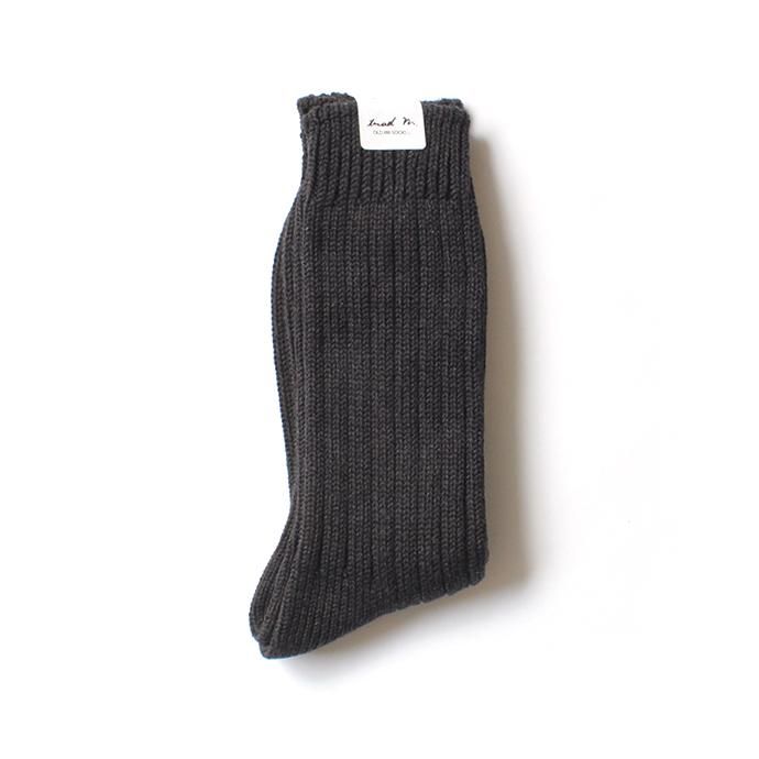 130441498 Trad Marks / Old Rib Socks ֥å - Ash Black 02