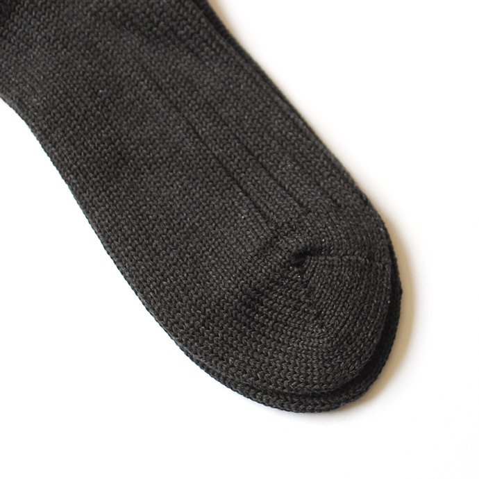130441498 Trad Marks / Old Rib Socks ֥å - Ash Black 02
