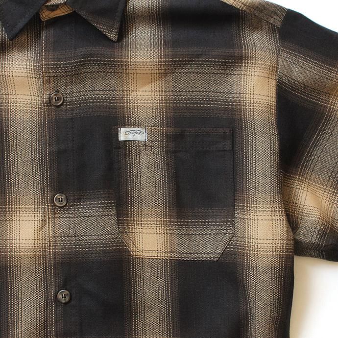 133599156 CalTop / 2000 オンブレチェック S/Sシャツ - Brown/Khaki 02