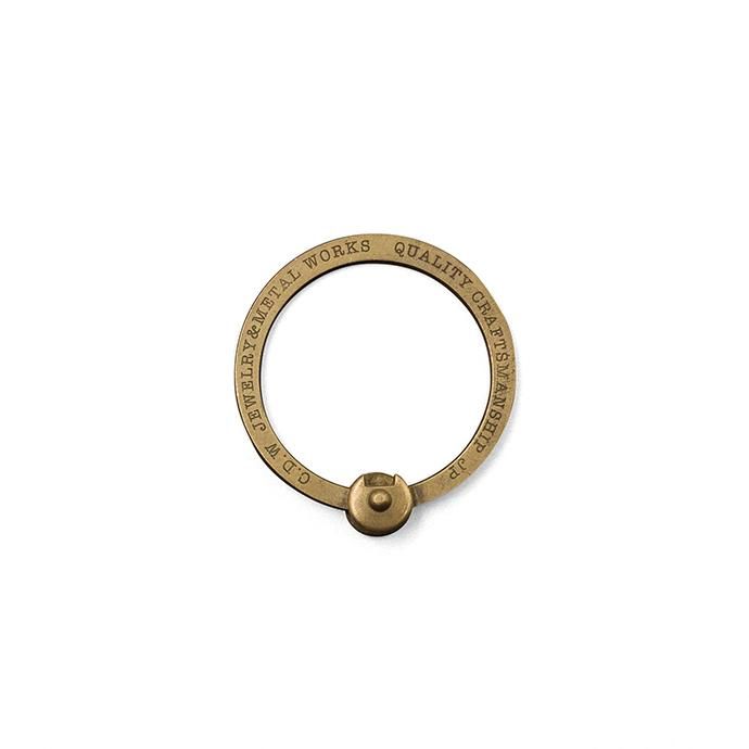 138050785 CANDY DESIGN & WORKS / Frank CK-11 キーリング - Brass 01