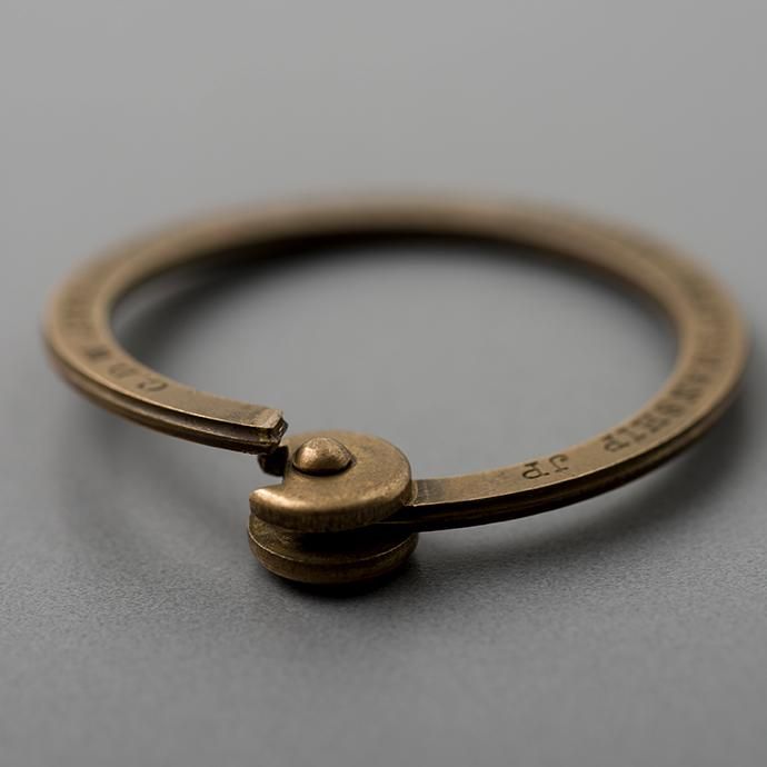 138050785 CANDY DESIGN & WORKS / Frank CK-11 キーリング - Brass 02