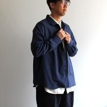 O-ʥ/ BAGGY SHIRT Х O-S-04 - Navy