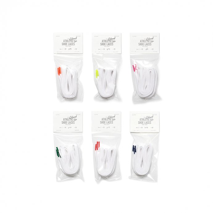 This Is All Cotton Athletic Shoelaces Colored Tips コットンシューレース カラーチップ 3サイズ 6色