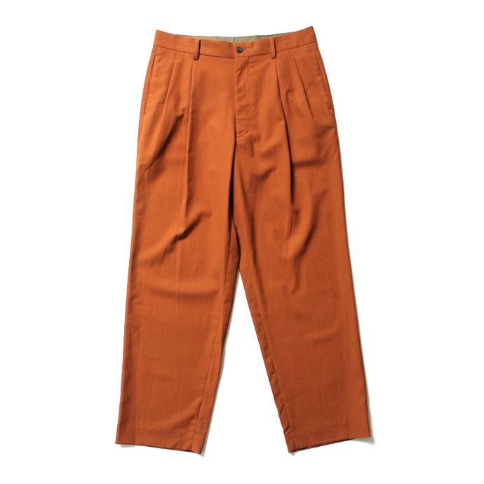 144639105 THEE(シー)/ high-rise wide trousers ハイウエストワイドトラウザーズ HT-PT-02-A Brown 01
