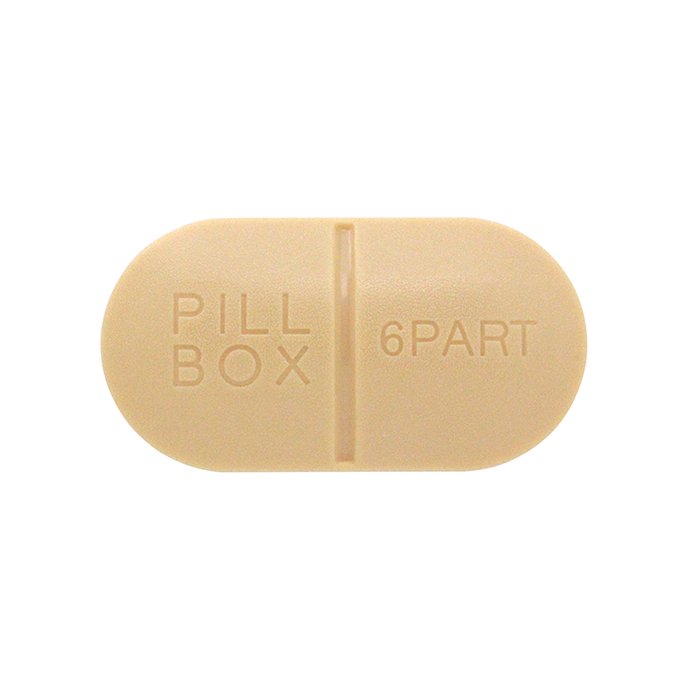 145972438 Capsule Pill Box - Beige カプセルピルボックス ベージュ 01