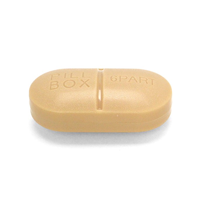 145972438 Capsule Pill Box - Beige カプセルピルボックス ベージュ 02