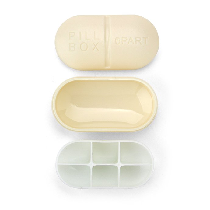 145972438 Capsule Pill Box - Beige カプセルピルボックス ベージュ 02