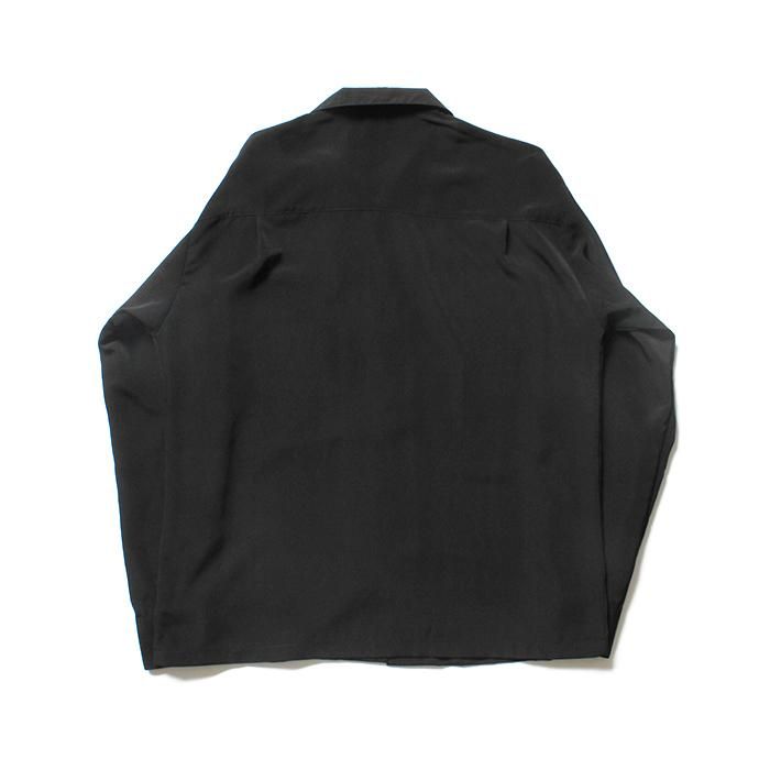 146058211 CalTop / 3003 Open Collar L/S Shirts - Black オープンカラー長袖シャツ ブラック<img class='new_mark_img2' src='https://img.shop-pro.jp/img/new/icons47.gif' style='border:none;display:inline;margin:0px;padding:0px;width:auto;' /> 02