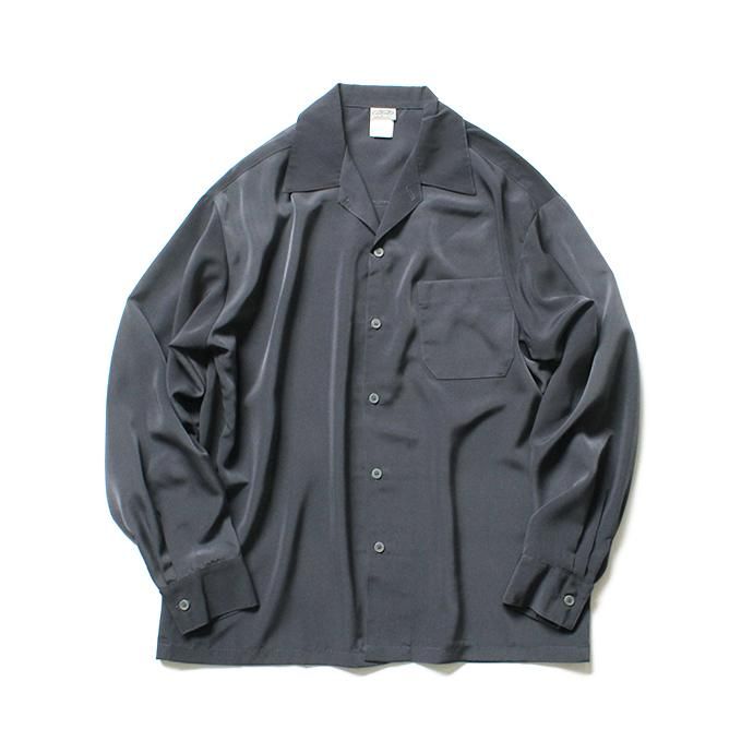 146058304 CalTop / 3003 Open Collar L/S Shirts - Charcoal オープンカラー長袖シャツ チャコール<img class='new_mark_img2' src='https://img.shop-pro.jp/img/new/icons47.gif' style='border:none;display:inline;margin:0px;padding:0px;width:auto;' /> 01