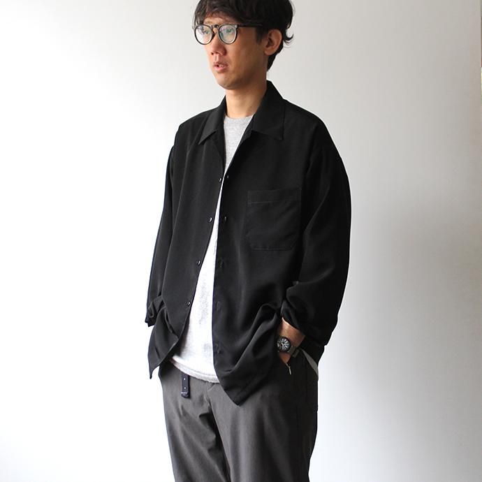 146058304 CalTop / 3003 Open Collar L/S Shirts - Charcoal オープンカラー長袖シャツ チャコール<img class='new_mark_img2' src='https://img.shop-pro.jp/img/new/icons47.gif' style='border:none;display:inline;margin:0px;padding:0px;width:auto;' /> 02