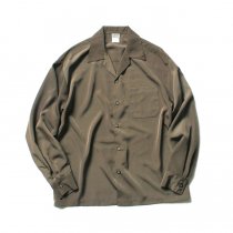 CalTop / 3003 Open Collar L/S Shirts - Tan オープンカラー長袖シャツ タン