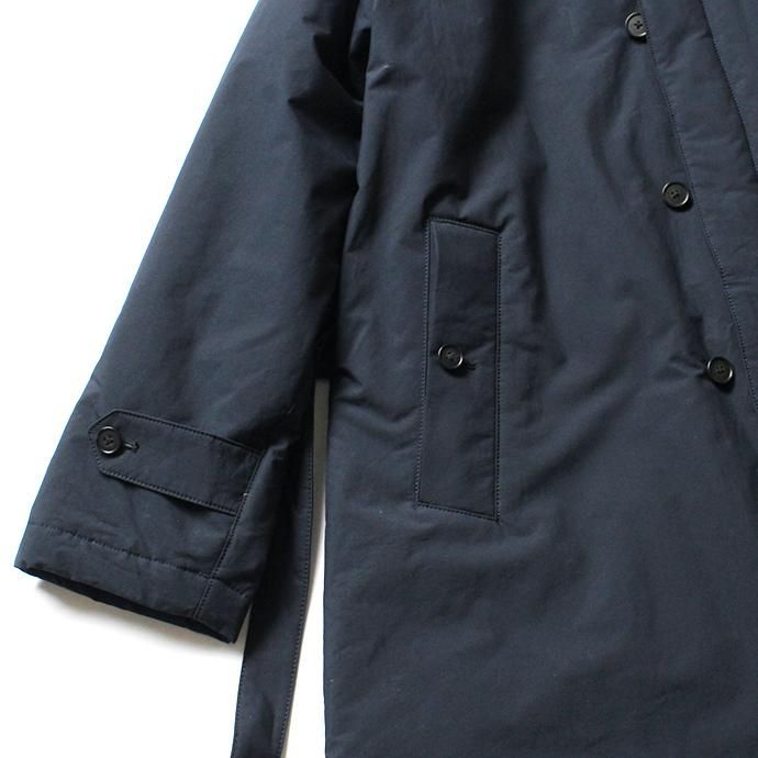 146550430 STILL BY HAND / CO0194 シンサレート中綿入りスタンドカラーコート - Navy 02