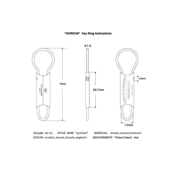 146571971 CANDY DESIGN & WORKS / Gordon CK-01 キークリップ - Asphalt<img class='new_mark_img2' src='https://img.shop-pro.jp/img/new/icons47.gif' style='border:none;display:inline;margin:0px;padding:0px;width:auto;' /> 02