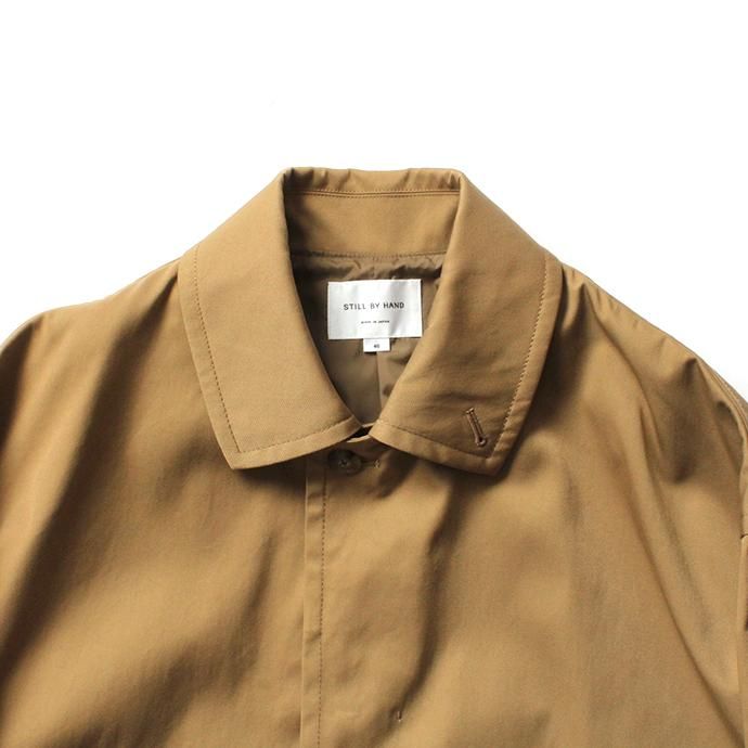 147569974 STILL BY HAND / CO0294 ナイロン素材 ステンカラーコート - Beige 02