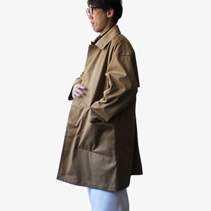 147569974 STILL BY HAND / CO0294 ナイロン素材 ステンカラーコート - Beige 02