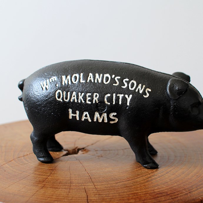 Hams Standing Pig Bank Black ハムズスタンディングピッグバンク