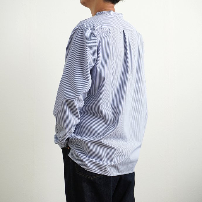 149189529 modAS / Sommer Fischerhemd - azur モダス サマーフィッシングシャツ ライトブルーストライプ 02