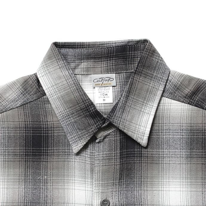 150393089 CalTop / 2000 オンブレチェック L/Sシャツ - Grey/White<img class='new_mark_img2' src='https://img.shop-pro.jp/img/new/icons47.gif' style='border:none;display:inline;margin:0px;padding:0px;width:auto;' /> 02