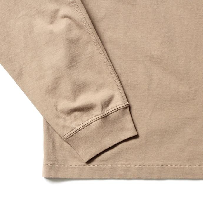 152533822 STILL BY HAND / CS04203 クルーネック長袖ポケットT - Beige 02