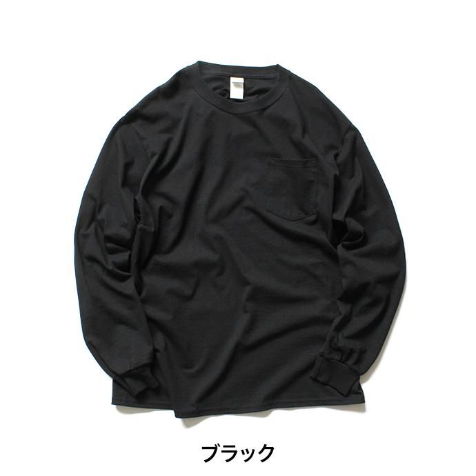 gildan2410 GILDAN / 2410 6.0oz Ultra Cotton Long Sleeve Pocket T-Shirt ウルトラコットン長袖ポケットTシャツ - 全6色 02