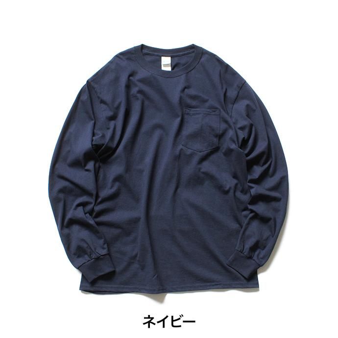 gildan2410 GILDAN / 2410 6.0oz Ultra Cotton Long Sleeve Pocket T-Shirt ウルトラコットン長袖ポケットTシャツ - 全6色 02