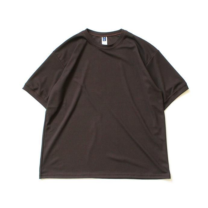 153428399 SMOKE T ONE / Dry Pique Tee ドライ鹿の子Tシャツ - Brown 01