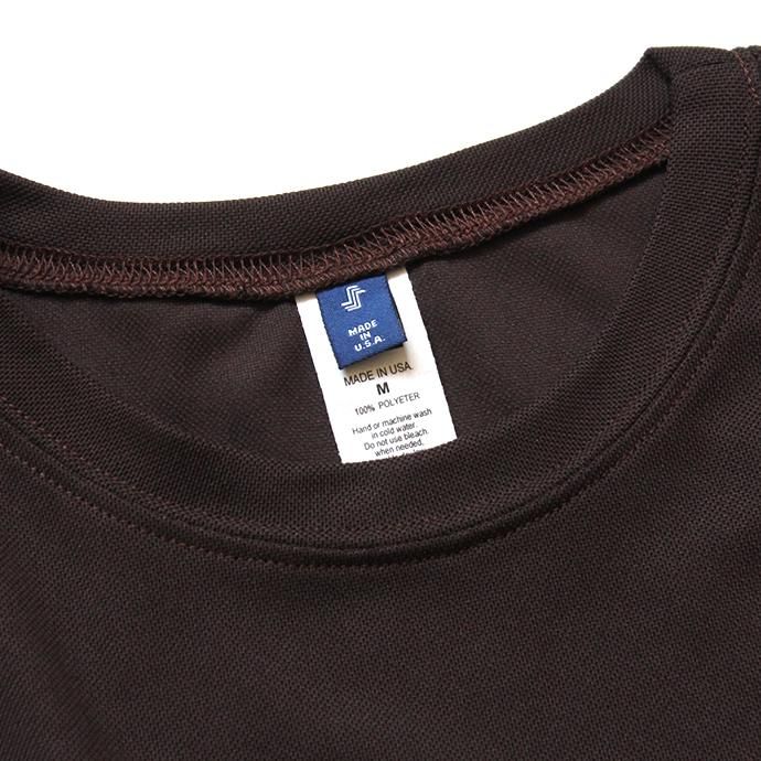 153428399 SMOKE T ONE / Dry Pique Tee ドライ鹿の子Tシャツ - Brown 02