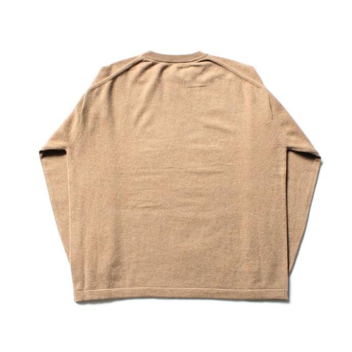 153686346 crepuscule / 2003-009 Cashmere crew - Camel カシミアニットクルーネックプルオーバー キャメル<img class='new_mark_img2' src='https://img.shop-pro.jp/img/new/icons20.gif' style='border:none;display:inline;margin:0px;padding:0px;width:auto;' /> 02