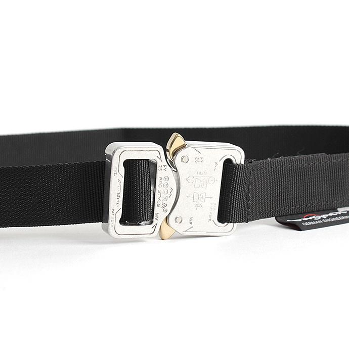 bagjack / Belt 25mm - Black Polished Cobra バッグジャック ベルト