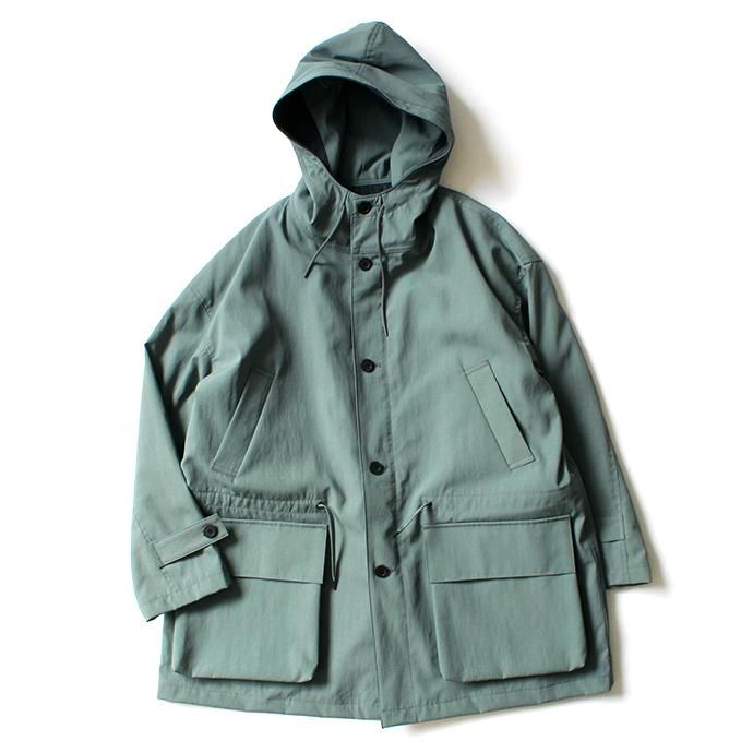 154353555 STILL BY HAND / CO03203 ナイロンフーデッドコート - Khaki<img class='new_mark_img2' src='https://img.shop-pro.jp/img/new/icons20.gif' style='border:none;display:inline;margin:0px;padding:0px;width:auto;' /> 01