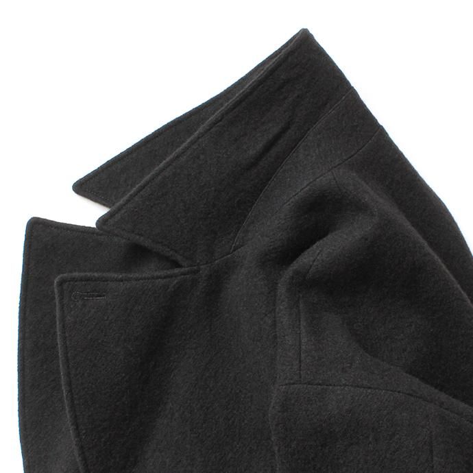 154398046 STILL BY HAND / CO05203 ウール ラペルドコート - Black 02