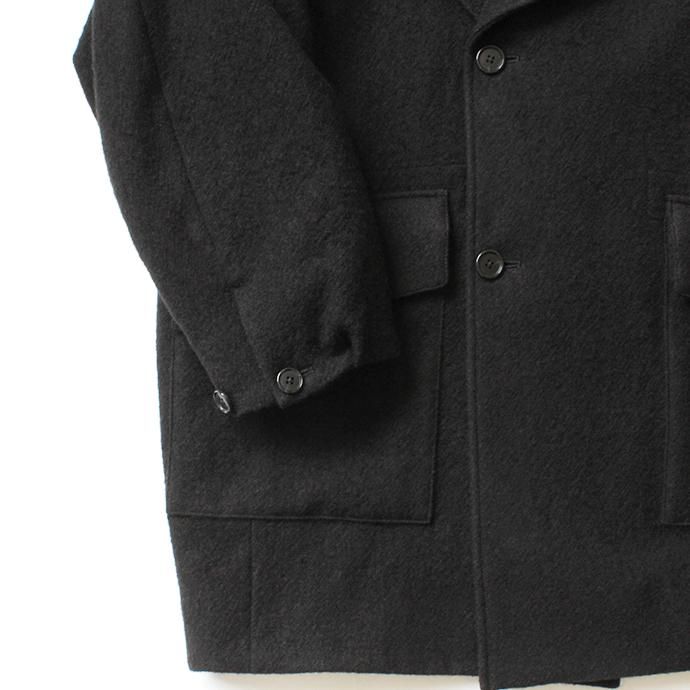 154398046 STILL BY HAND / CO05203 ウール ラペルドコート - Black 02