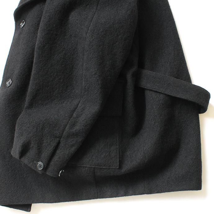 154398046 STILL BY HAND / CO05203 ウール ラペルドコート - Black 02