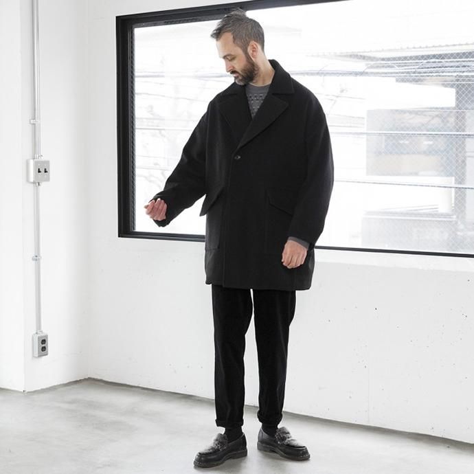 154398088 STILL BY HAND / CO05203 ウール ラペルドコート - Greige 02