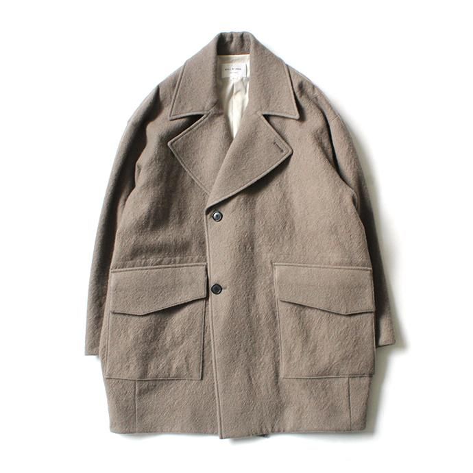 154398088 STILL BY HAND / CO05203 ウール ラペルドコート - Greige 02
