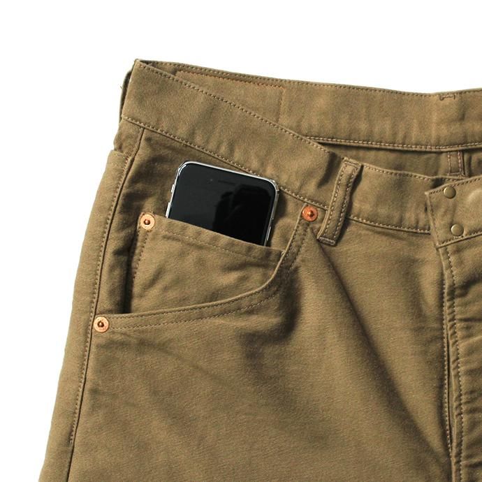 154578682 O-(オー)/ IOS COMFORT MOLESKIN - Khaki 5ポケットモールスキン カーキ 21W-07 02
