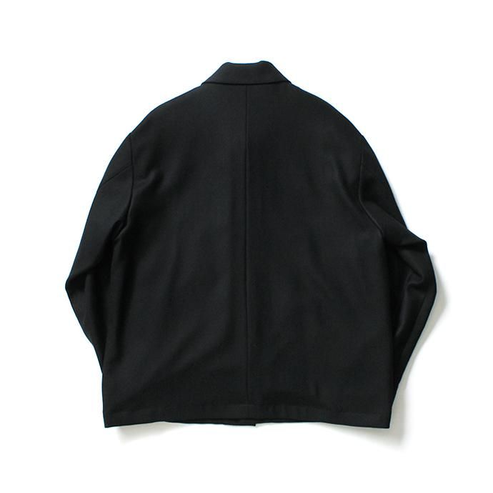 154686913 STILL BY HAND / BL02204 ウール カバーオールジャケット - Black 02