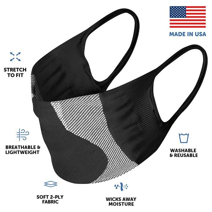 155173177 Hanes / Signature Stretch-To-Fit Mask - Black ヘインズ マスク 日本未発売 アメリカ製 ブラック 02