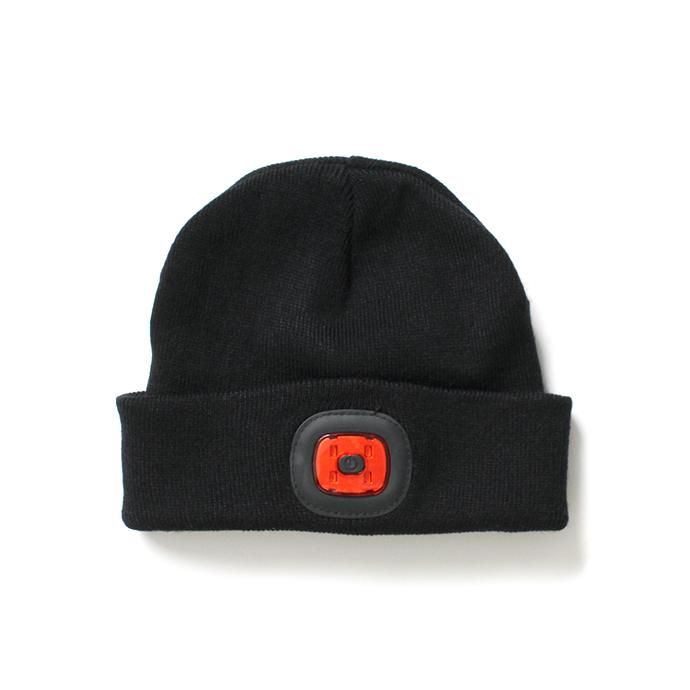 155310595 PORTWEST / Rechargeable Twin LED Beanie ポートウエスト ツインLED ヘッドライトビーニー - Black 02
