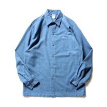 CalTop / 2000 フランネル L/Sシャツ - NS-018 無地ブルー