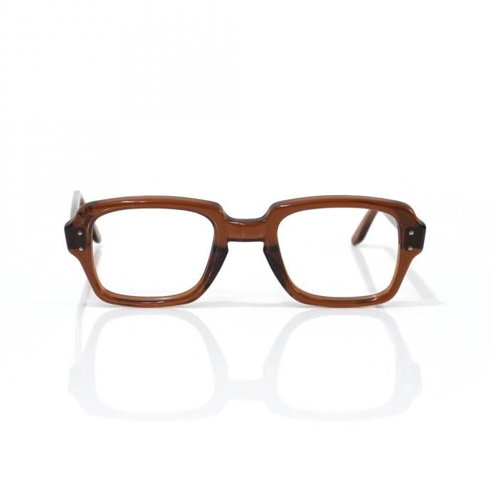 156235042 USS デッドストック ミリタリーアイウェアフレーム ブラウン Military Eyewear Frame - Brown 01