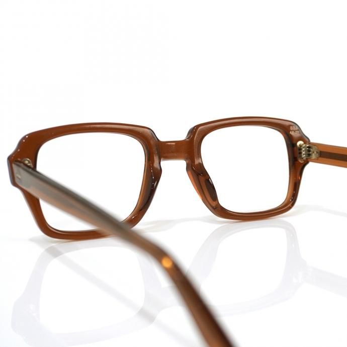156235042 USS デッドストック ミリタリーアイウェアフレーム ブラウン Military Eyewear Frame - Brown 02