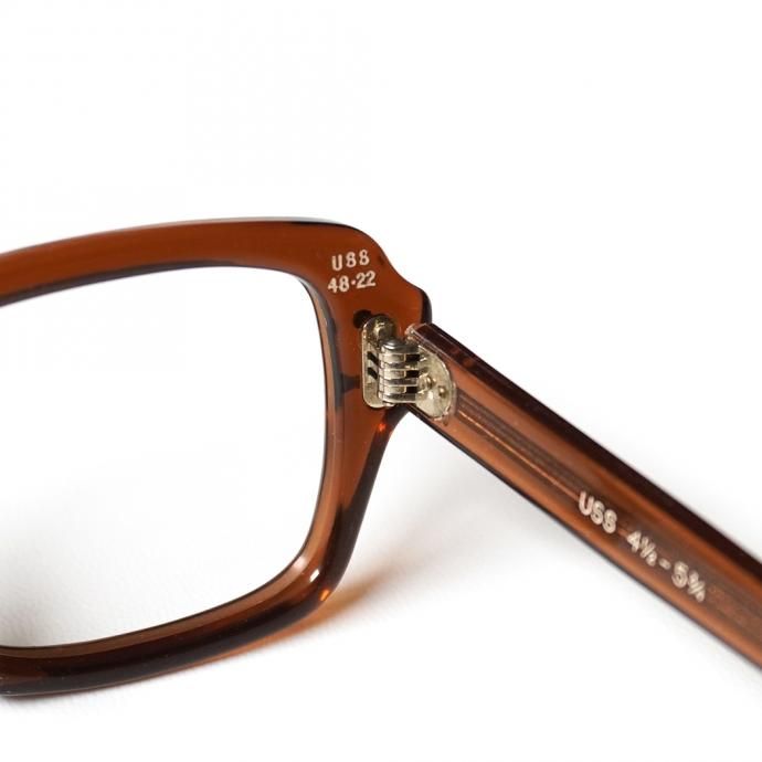 156235042 USS デッドストック ミリタリーアイウェアフレーム ブラウン Military Eyewear Frame - Brown 02