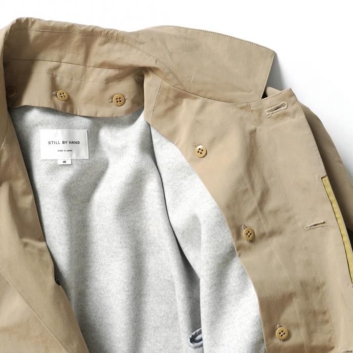 156297308 STILL BY HAND / CO03204 ステンカラーコート - Beige 02