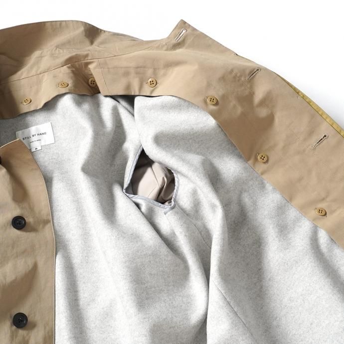 156297308 STILL BY HAND / CO03204 ステンカラーコート - Beige 02