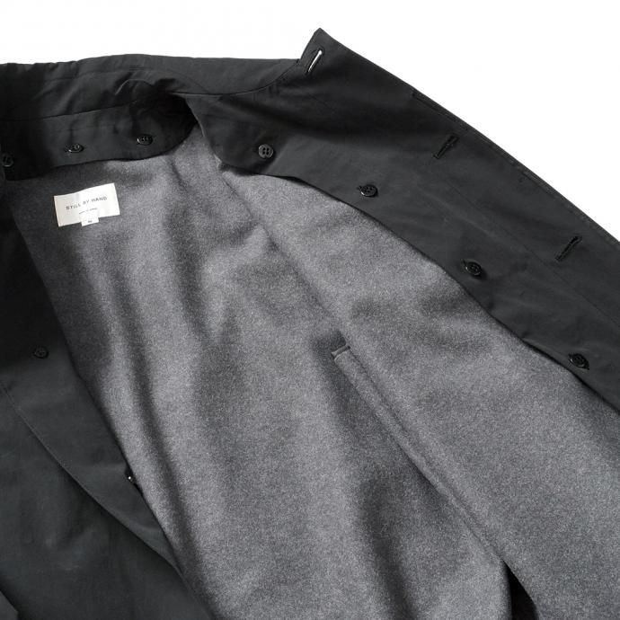 156297340 STILL BY HAND / CO03204 ステンカラーコート - Black 02