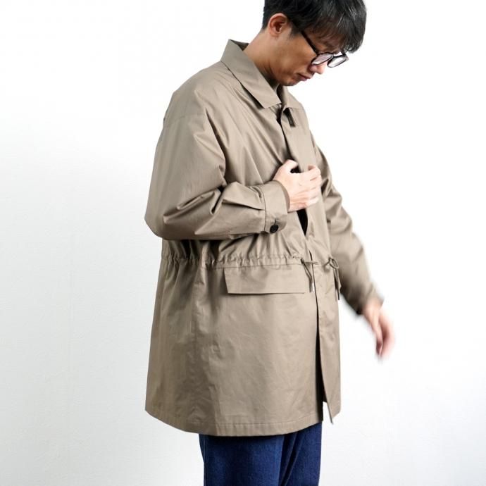 157113207 STILL BY HAND / CO01211 ベンタイル ステンカラーコート - Khaki 02