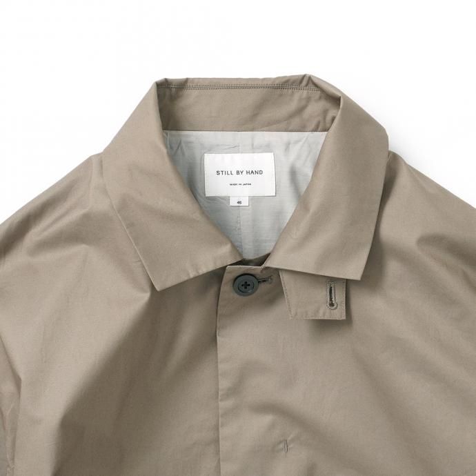 157113207 STILL BY HAND / CO01211 ベンタイル ステンカラーコート - Khaki 02