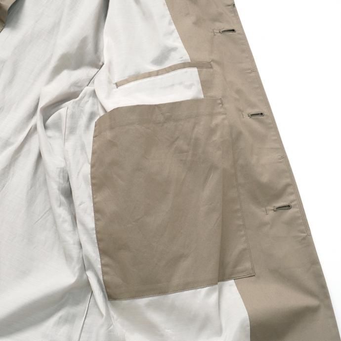 157113207 STILL BY HAND / CO01211 ベンタイル ステンカラーコート - Khaki 02